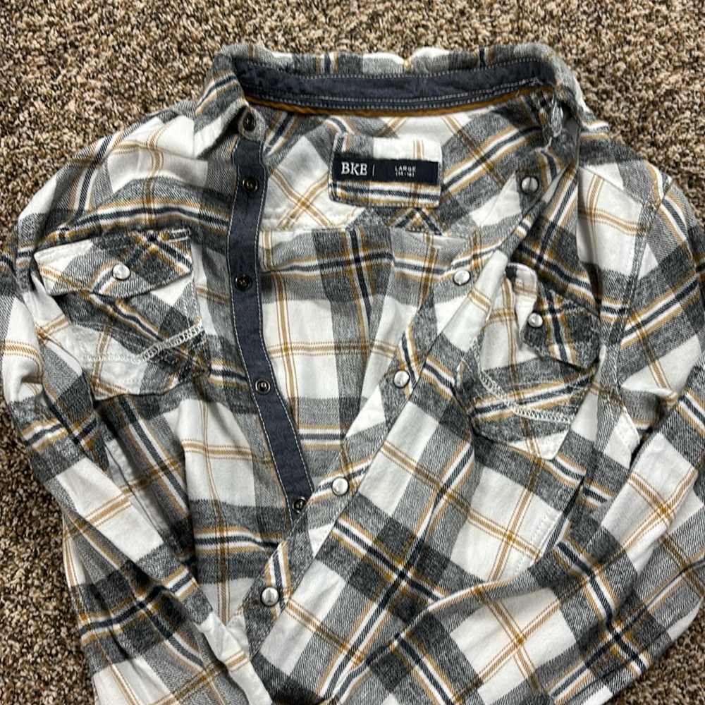 Boys BKE button up shirt